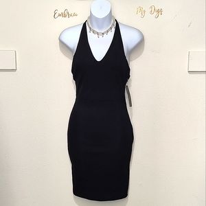 BNWT LULUS Frederica Black Bodycon XS